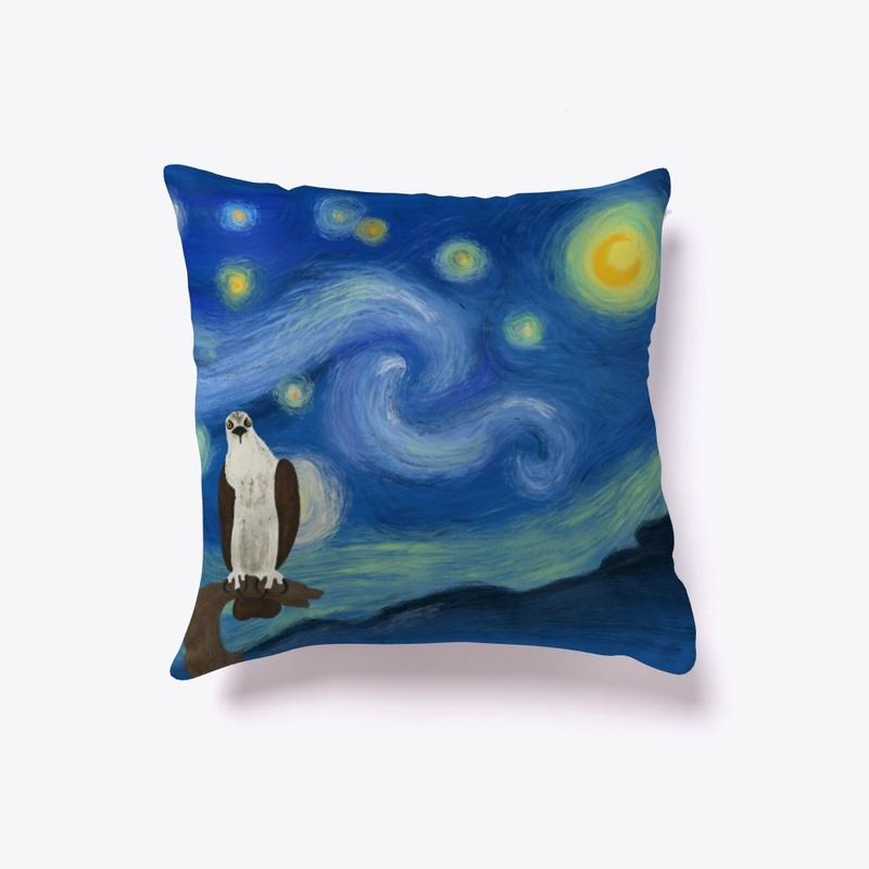 Osprey Night Sky Pillow