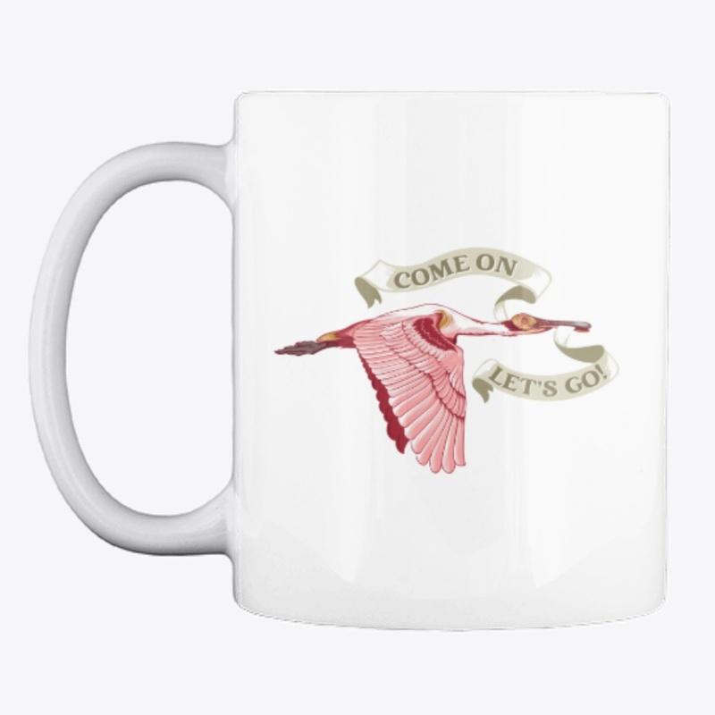 Come on, Let's go! Roseate Spoonbill 